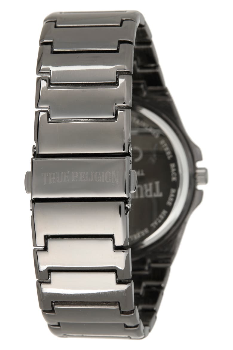 Buddha Moon Bracelet Watch, 43mm, Alternate, color, NAVY/ GUNMETAL