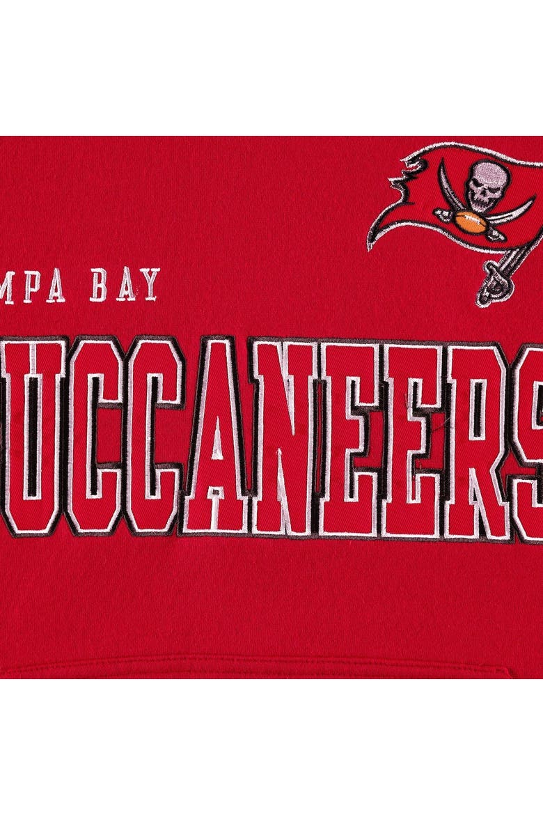 Men's Starter Red Tampa Bay Buccaneers Draft Fleece Raglan Pullover Hoodie, Alternate, color, Red