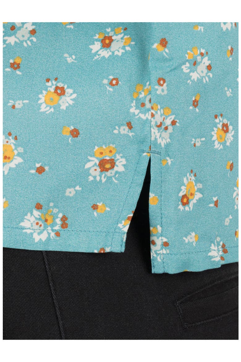 Dreamland Floral Long Sleeve Rayon Top, Alternate, color, REEF WATERS