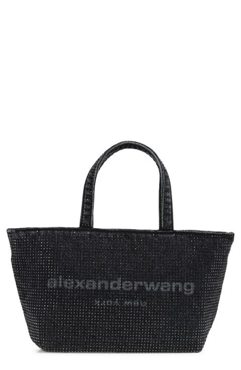 Small Punch Hotfix Denim Tote