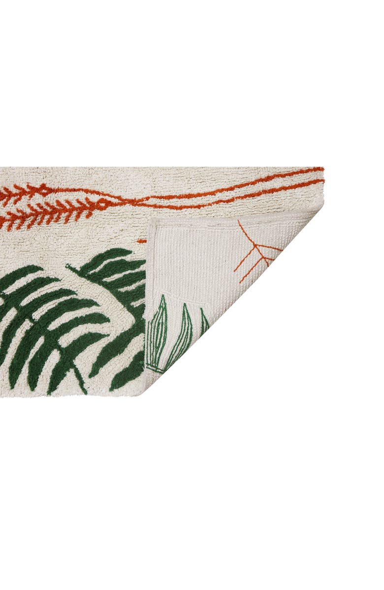 Lorena Canals Botanic Plants Washable Cotton Rug, Alternate, color, Ivory