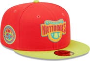 New Era Men's New Era Red/Neon Green Washington Nationals 2008 Inaugural Season  Lava Highlighter Combo 59FIFTY Fitted Hat