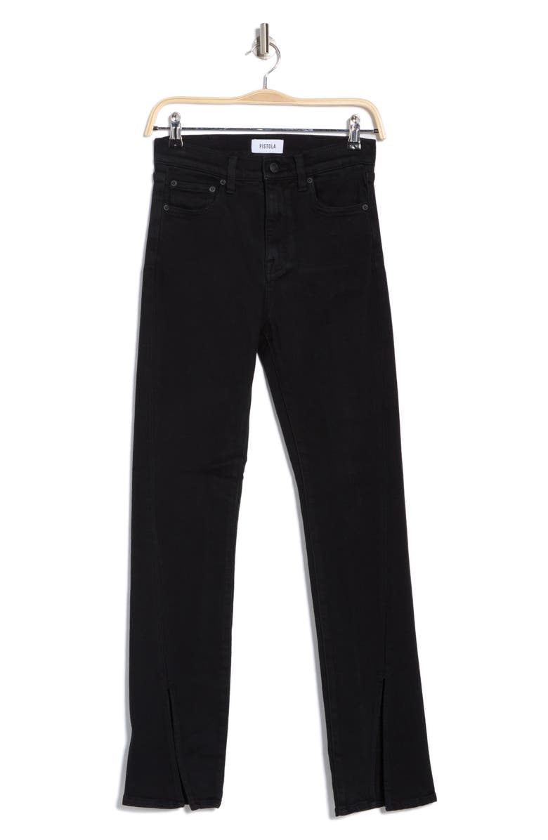 Pistola Teagan High Waist Slit Cuff Slim Leg Jeans, Alternate, color, 