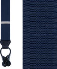 Trafalgar Big & Tall Classic Stretch Button End Suspenders