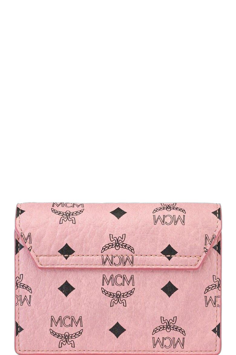 Aren Chain Wallet in Visetos, Alternate, color, Pink