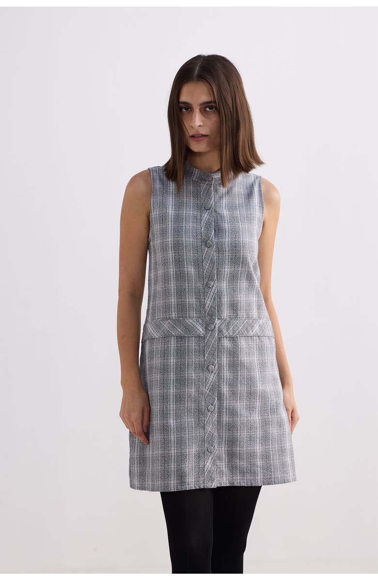 Reistor The Cotton Tweed Shift Dress, Alternate, color, Steel Breeze