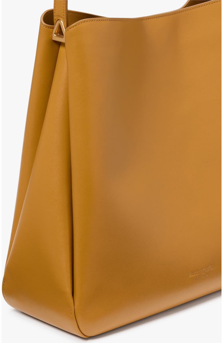 Kate Spade New York large grace leather shoulder bag, Alternate, color, Curry