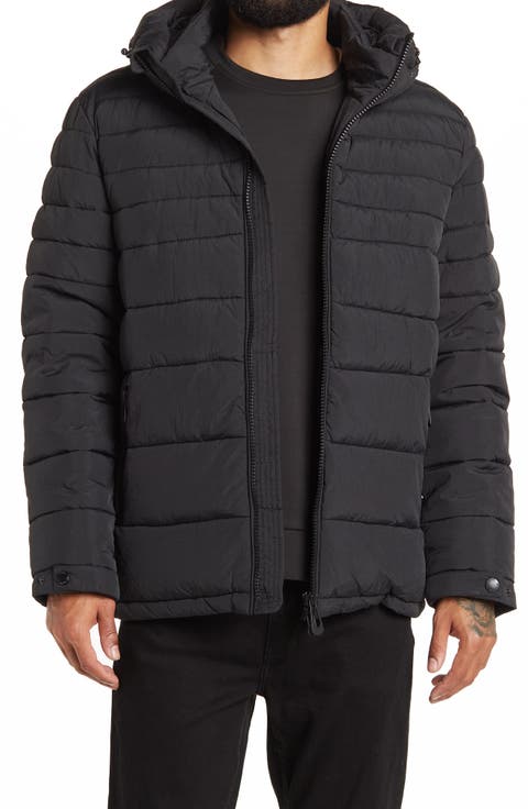 Hooded Variegated Puffer Jacket
