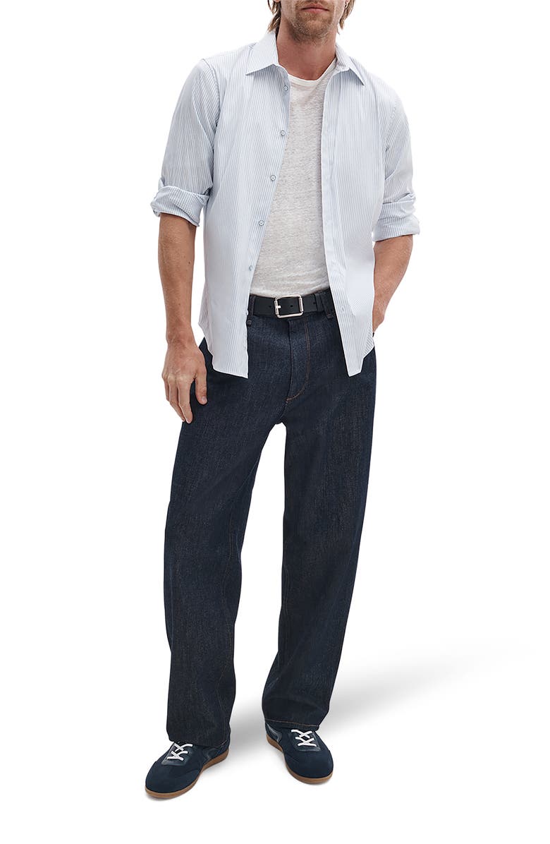 rag & bone Baggy Authentic Rigid Straight Leg Jeans, Alternate, color, Resin Rinse