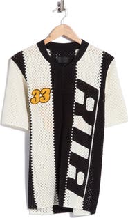RtA Benjamin Race Stripe Open Knit T-Shirt