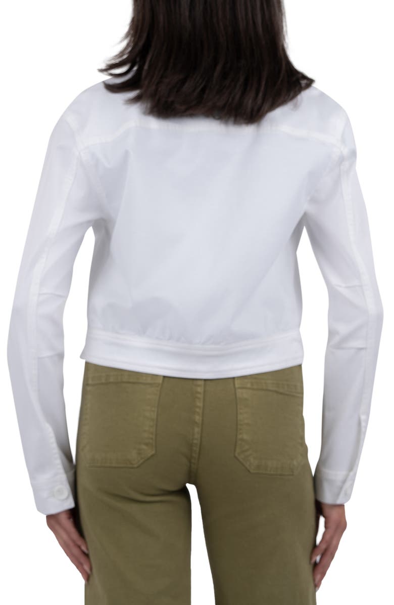 KUT from the Kloth Rumi Crop Denim Trucker Jacket, Alternate, color, White