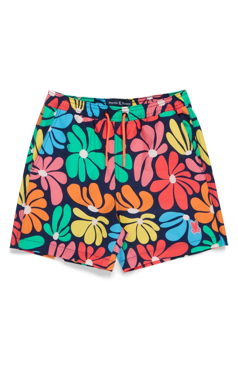 Psycho Bunny Kids' Mentz Swim Trunks, Main, color, 