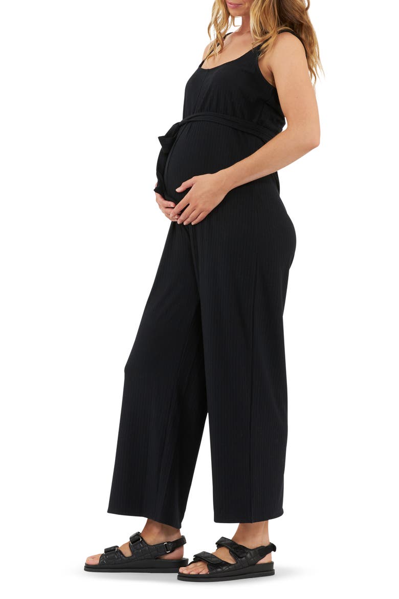 Bobby Rib Jumpsuit, Alternate, color, BLACK