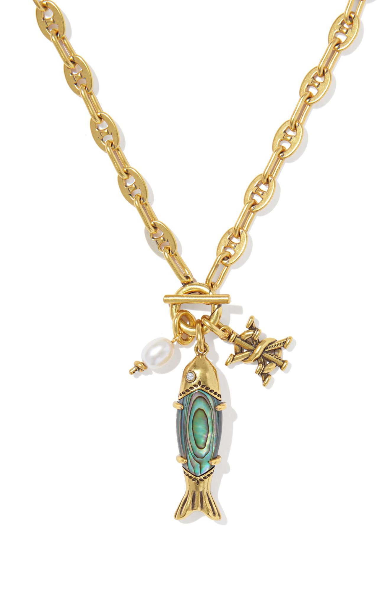 selected VINTAGE GOLD ABALONE SHELL