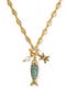 selected Vintage Gold Abalone Shell