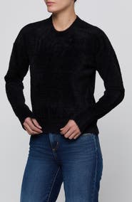 L'AGENCE Nimbus Fuzzy Crewneck Sweater