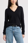 Nordstrom V-Neck Cashmere Sweater