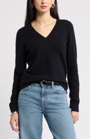 Nordstrom V-Neck Cashmere Sweater