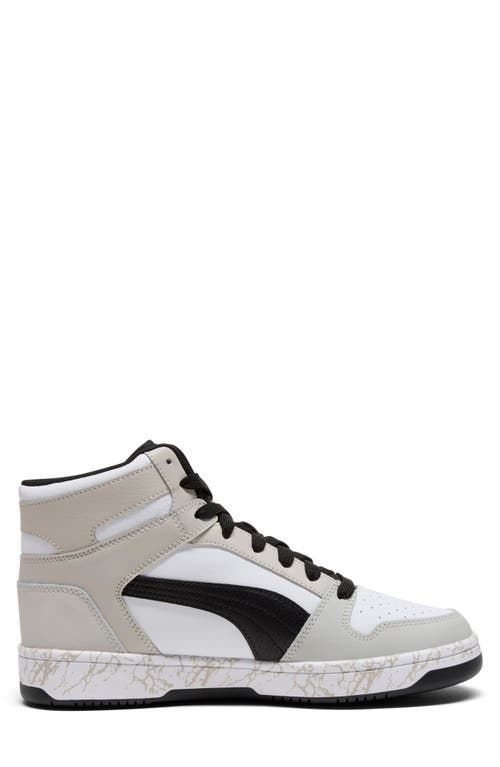 Puma Rebound Layup Atypical High Top Sneaker In White
