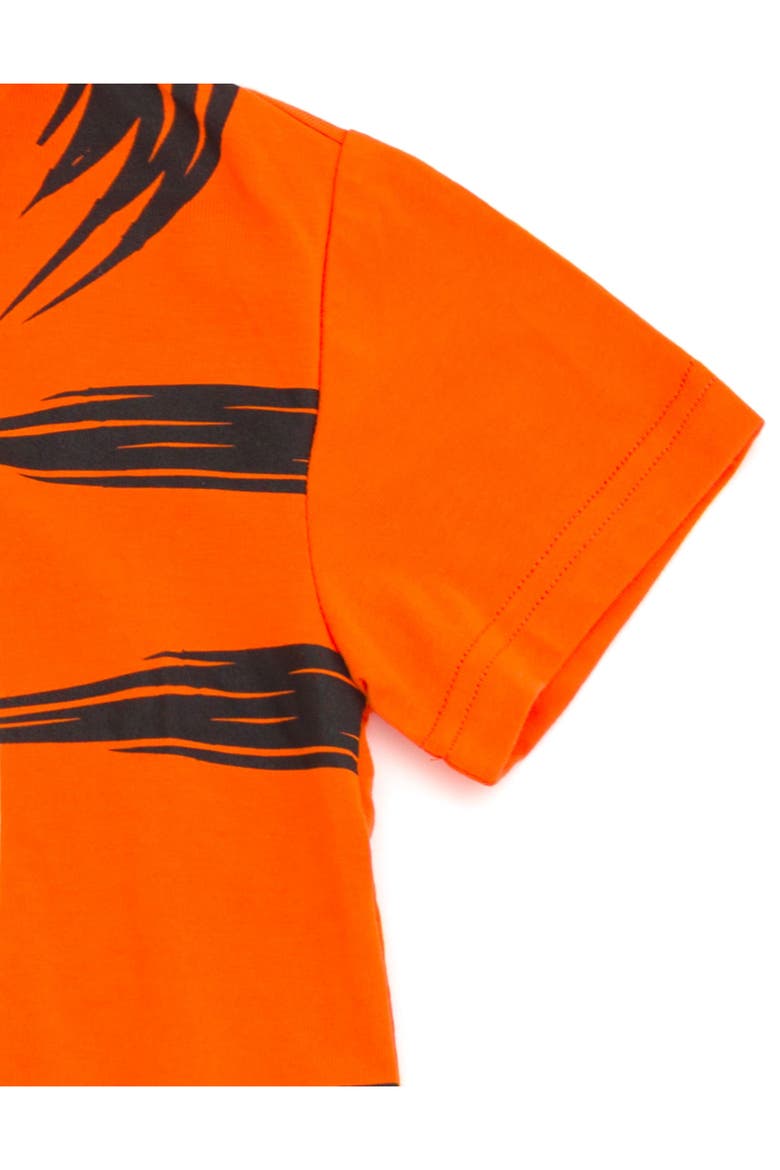 Winnie The Pooh Short Sleeve Hooded T-shirt, Alternate, color, Tigger Striped Orange