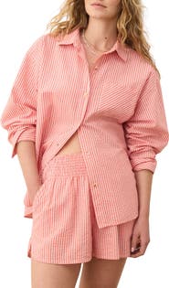 Marine Layer Gracey Seersucker Button-Up Shirt