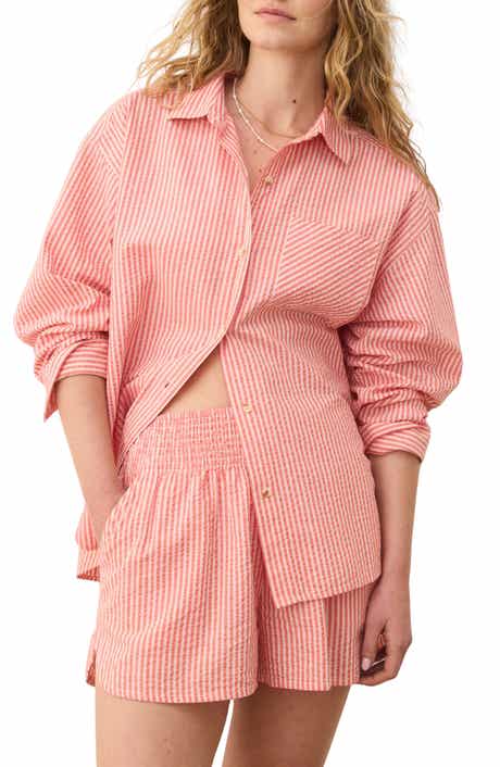 Marine Layer Gracey Seersucker Button-Up Shirt