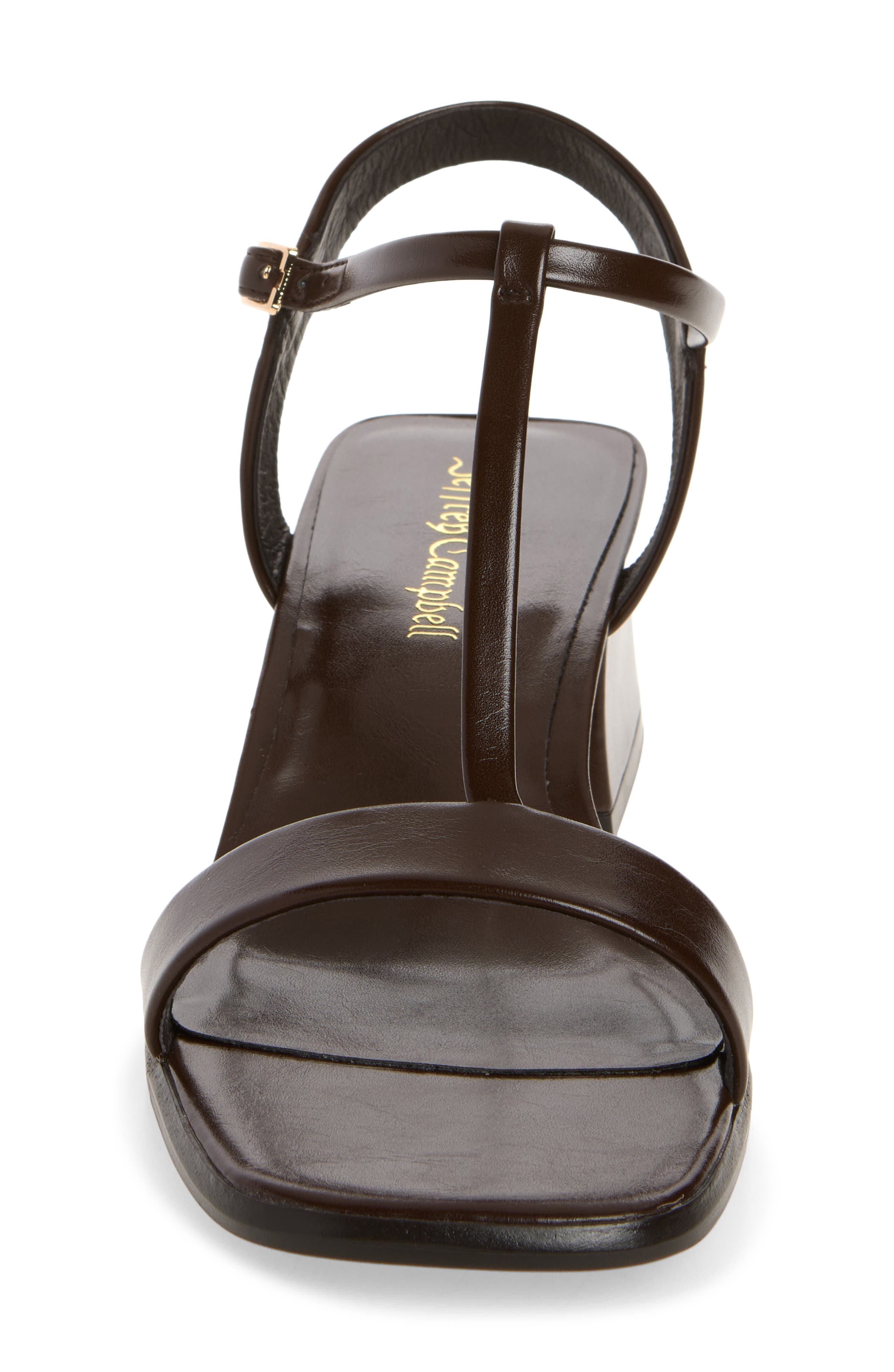 Austere Ankle Strap Sandal, Alternate, color, COFFEE