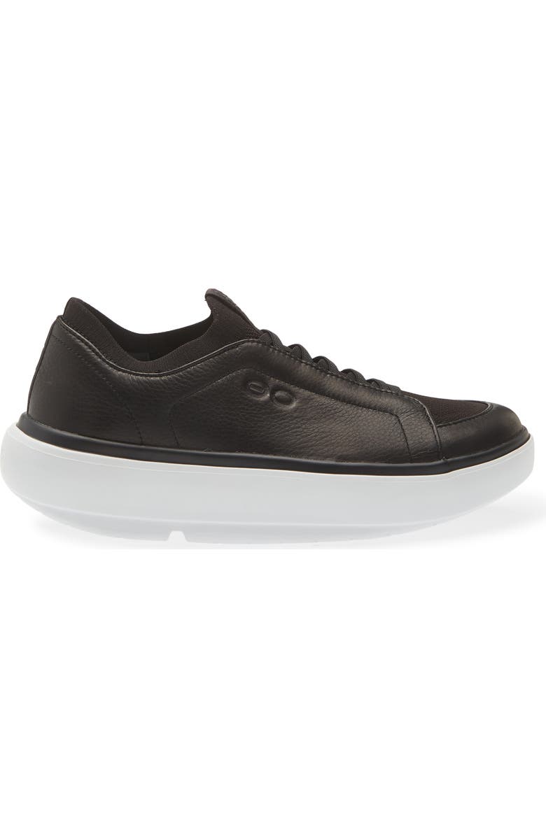 Oofos OOmg+ Club Walking Shoe, Alternate, color, Black