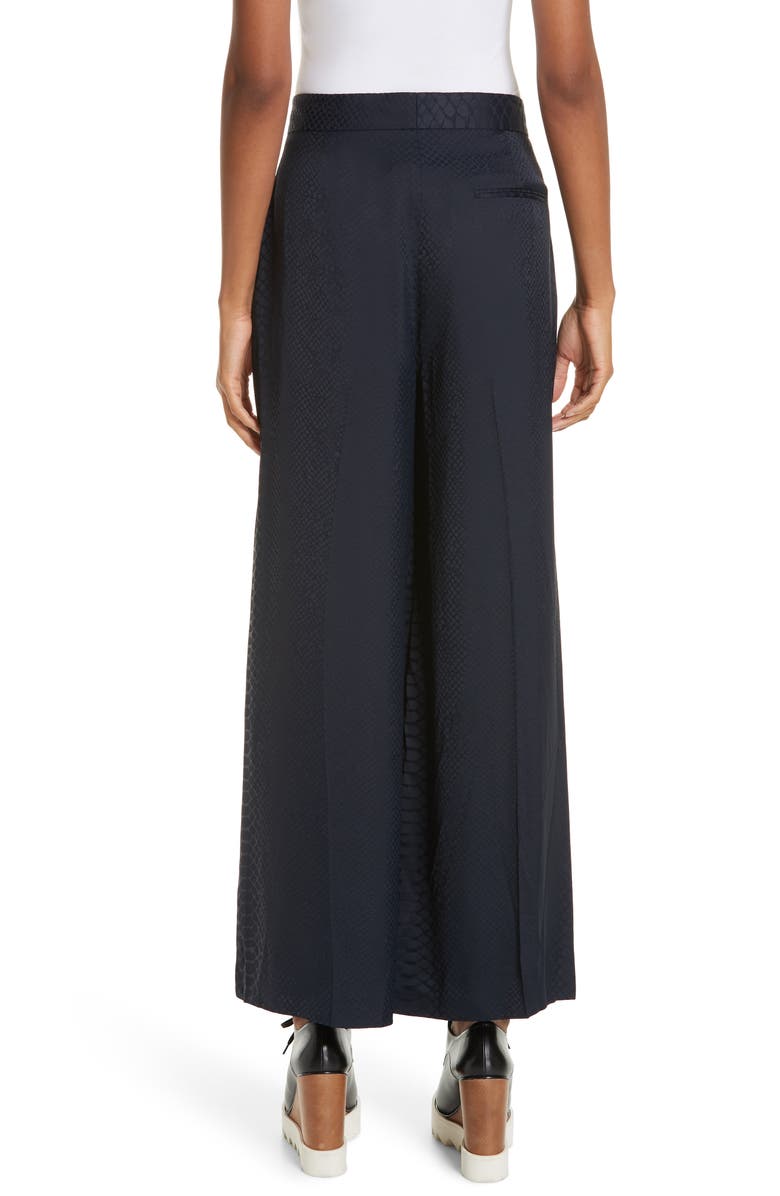 Stella McCartney Snake Crop Wide Leg Pants, Alternate, color, 