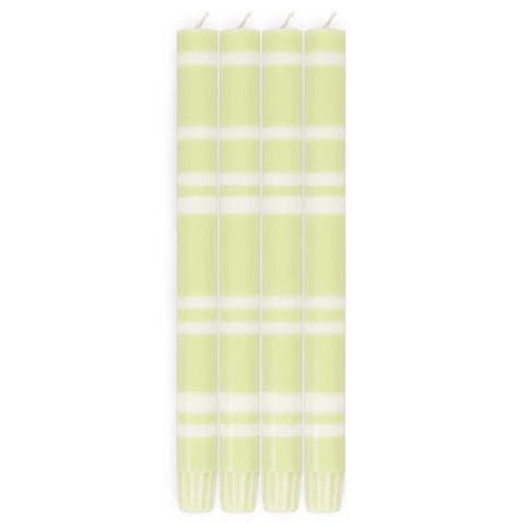 Striped Dinner Candles - Set of 4