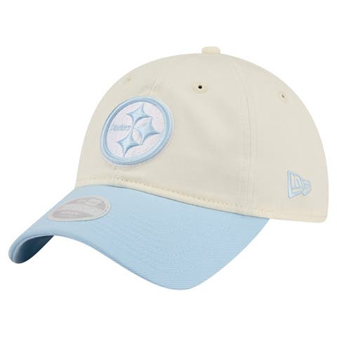 Women's New Era Cream/Coastal Blue Pittsburgh Steelers 9TWENTY Adjustable Hat