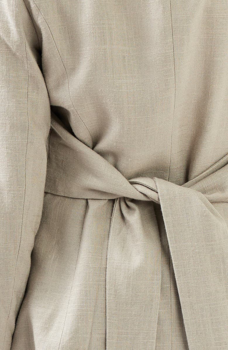 Belle & Bloom Synergy Wrap Tie Waist Blazer, Alternate, color, Warm Grey