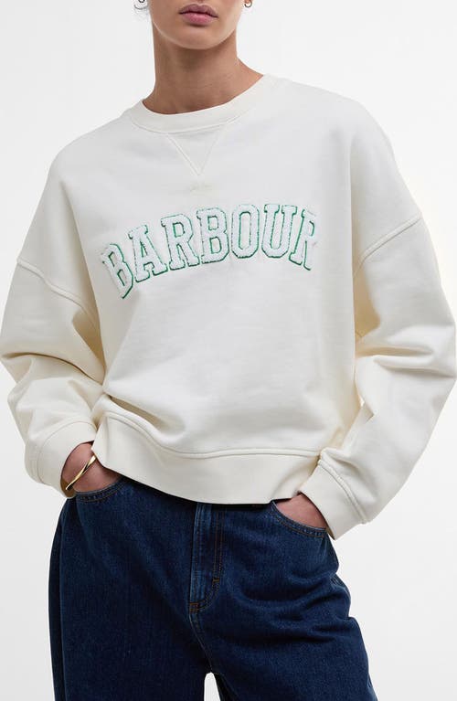 Barbour Silverdale Logo Sweatshirt In Neutral
