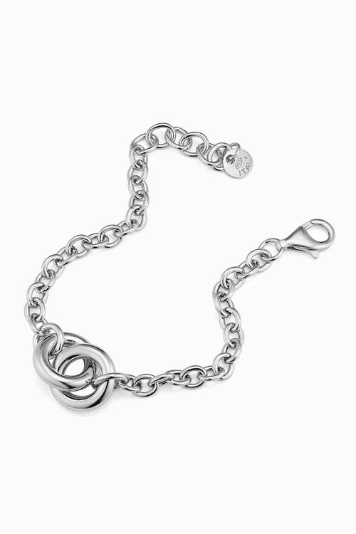 Oradina Sterling Silver Together Bracelet In Silver