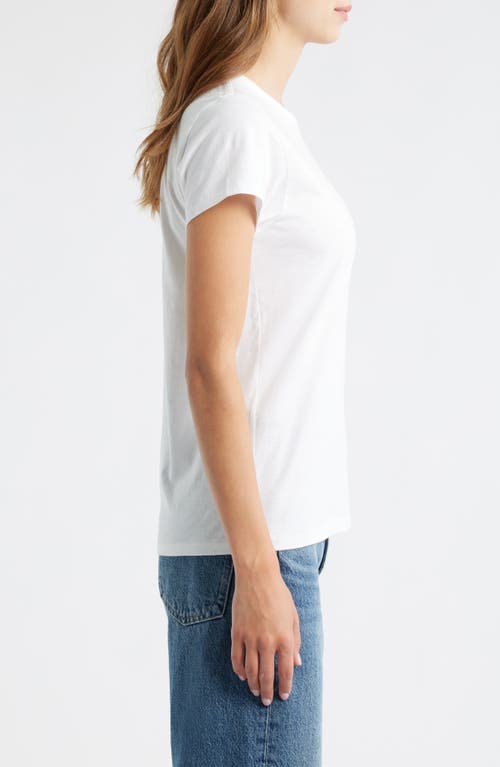 Rag & Bone Womens White Lucky Charm Embroidered Cotton-jersey T-shirt In White