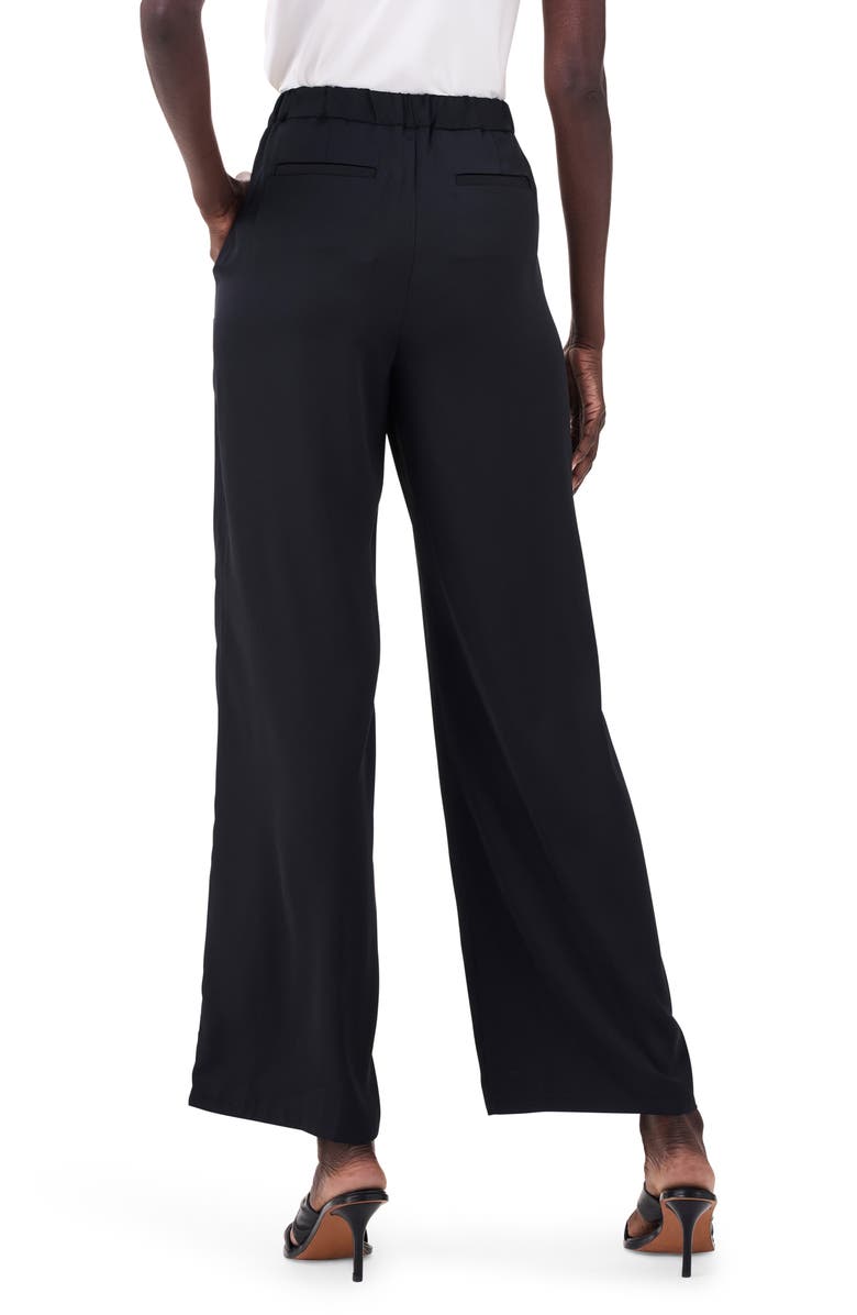 NIC+ZOE Crepe Wide Leg Pants, Alternate, color, Black Onyx