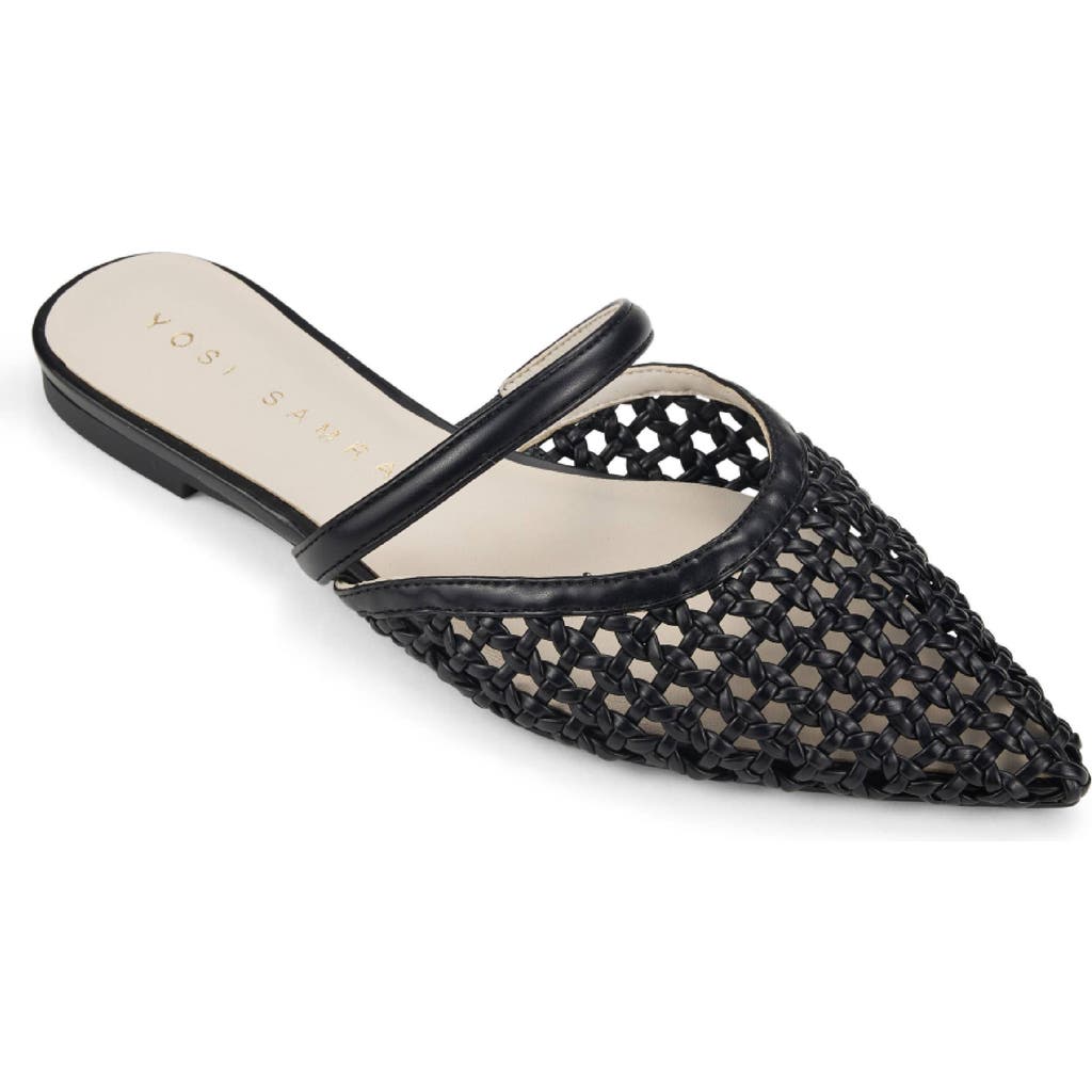 Yosi Samra Justine Pointed Toe Mule In Black