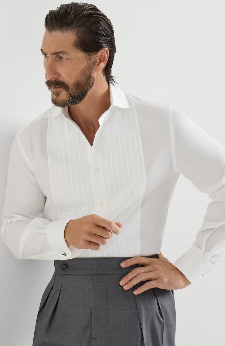 Brunello Cucinelli Twill shirt, Alternate, color, White