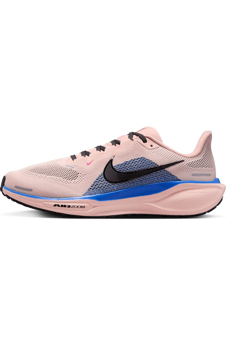 Nike Air Zoom Pegasus 41 Running Shoe, Alternate, color, Washed Coral/ Racer Blue