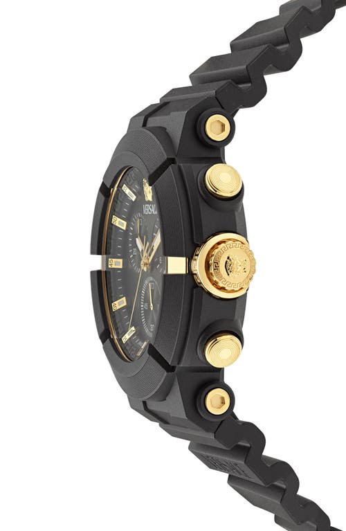 Versace Real Active Chrono 45mm In Black