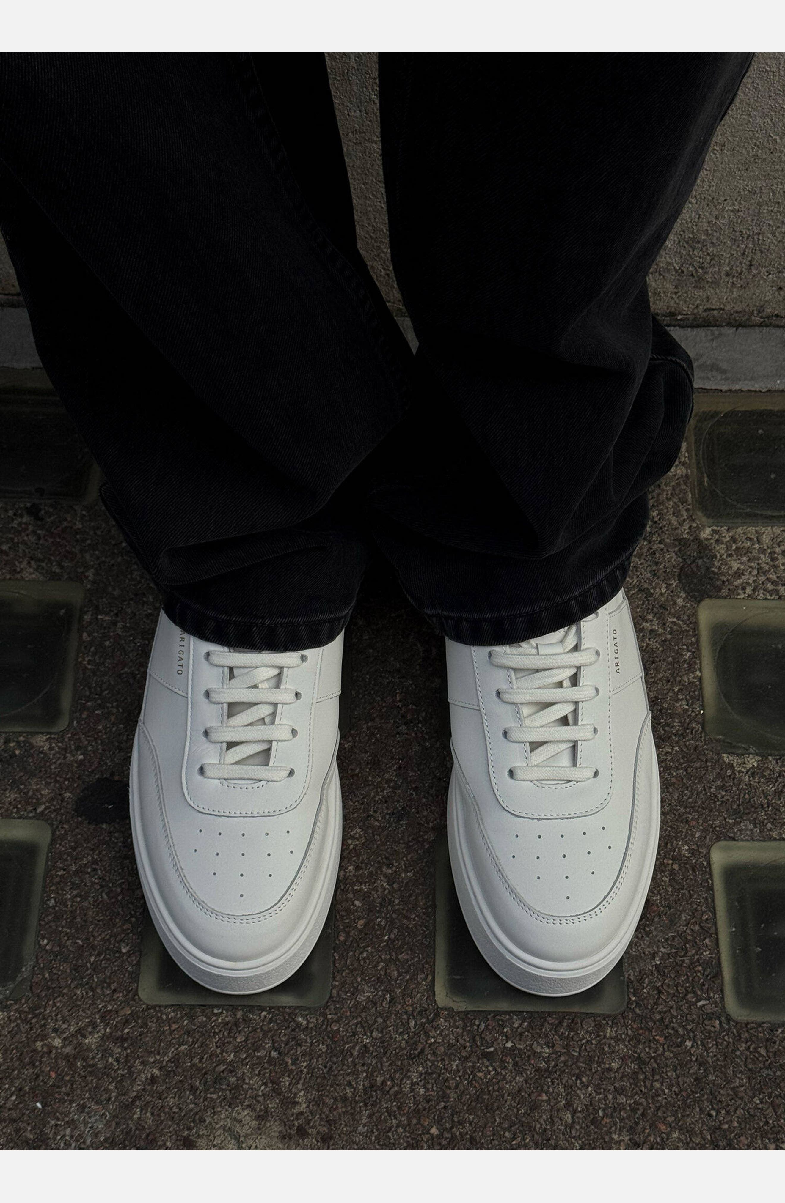 Axel Arigato Orbit Vintage Leather Sneaker, Alternate, color, White/White