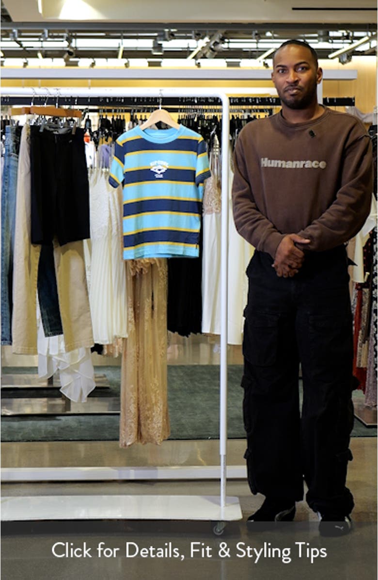 Kids' Stripe Cotton Graphic T-Shirt, sales video thumbnail