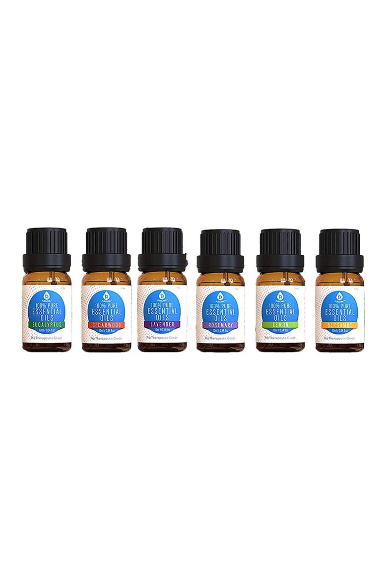 6 Pack of 100% Pure Essential Aromatherapy Oils, Main, color, Multicolor