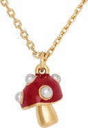 Kate Spade New York mushroom pendant necklace