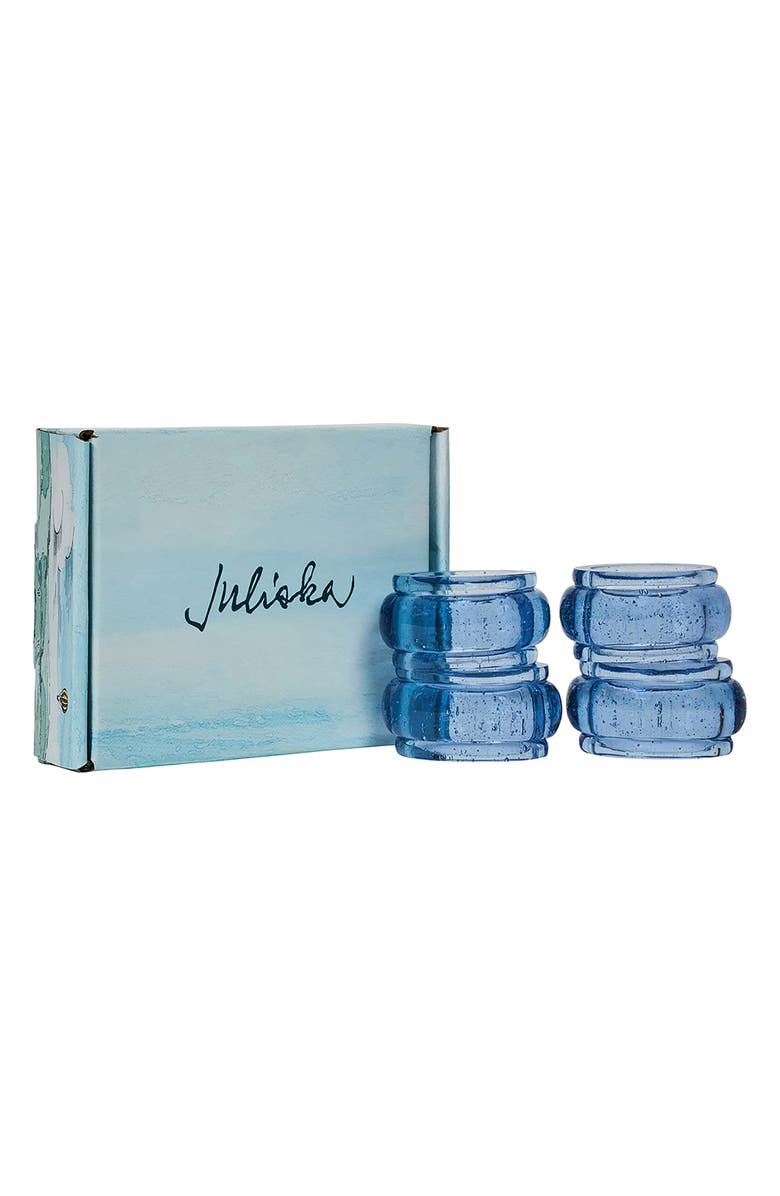 Juliska Provence Set of 4 Napkin Rings, Alternate, color, Chambray