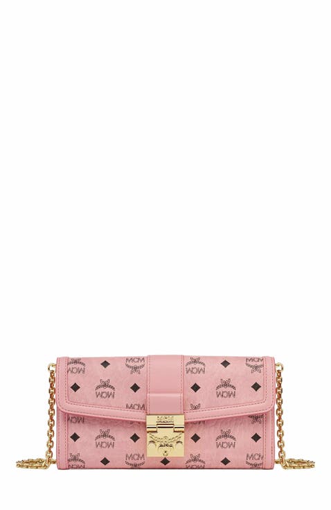 MCM エムシーエム ロゴデザイン ショルダーバッグ レザー