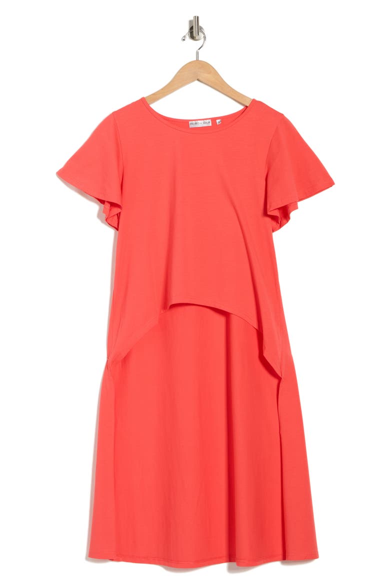 High Low Tunic, Alternate, color, CORAL