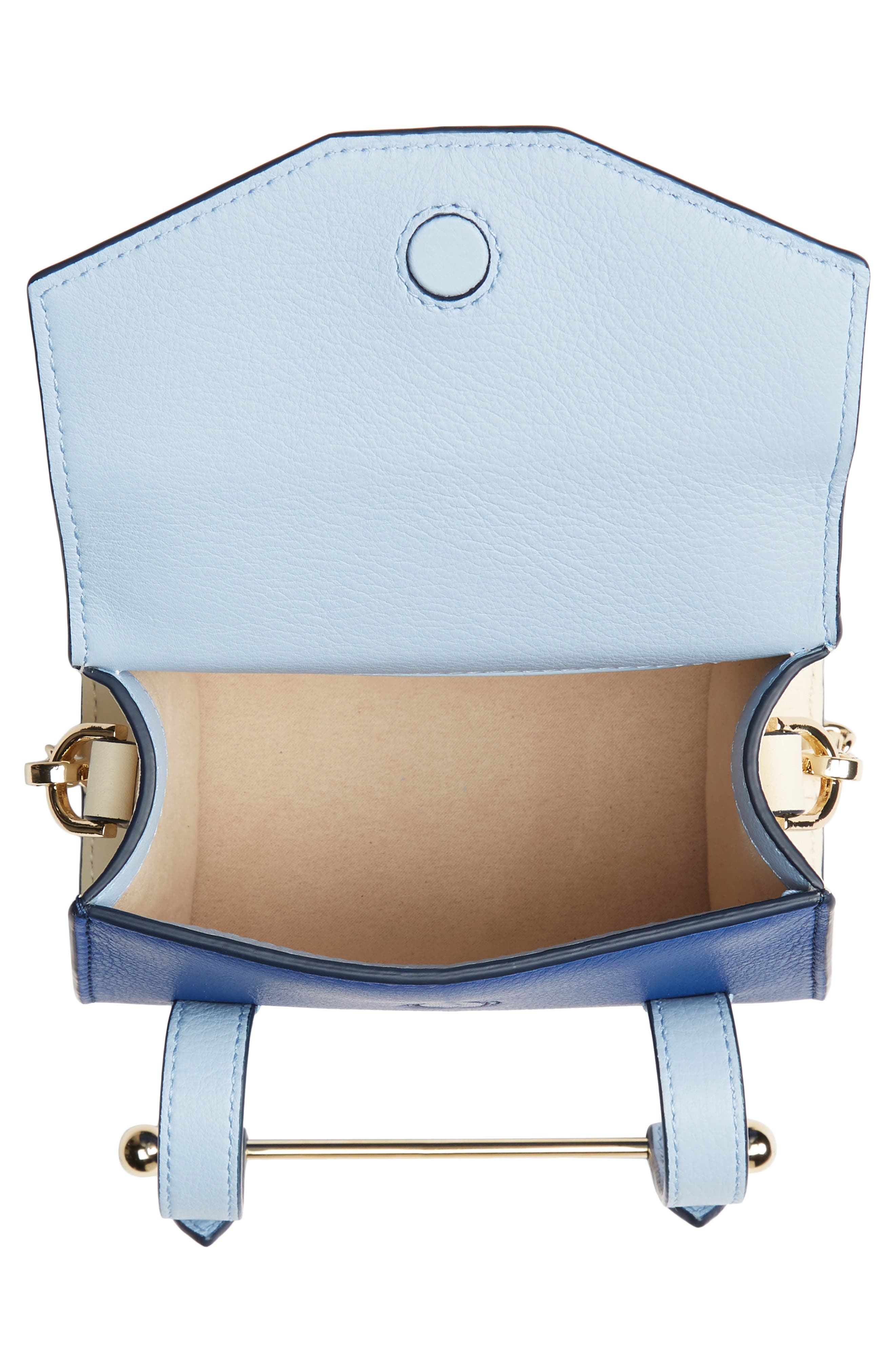 Strathberry Micro Allegro Colorblock Calfskin Leather Tote, Alternate, color, 