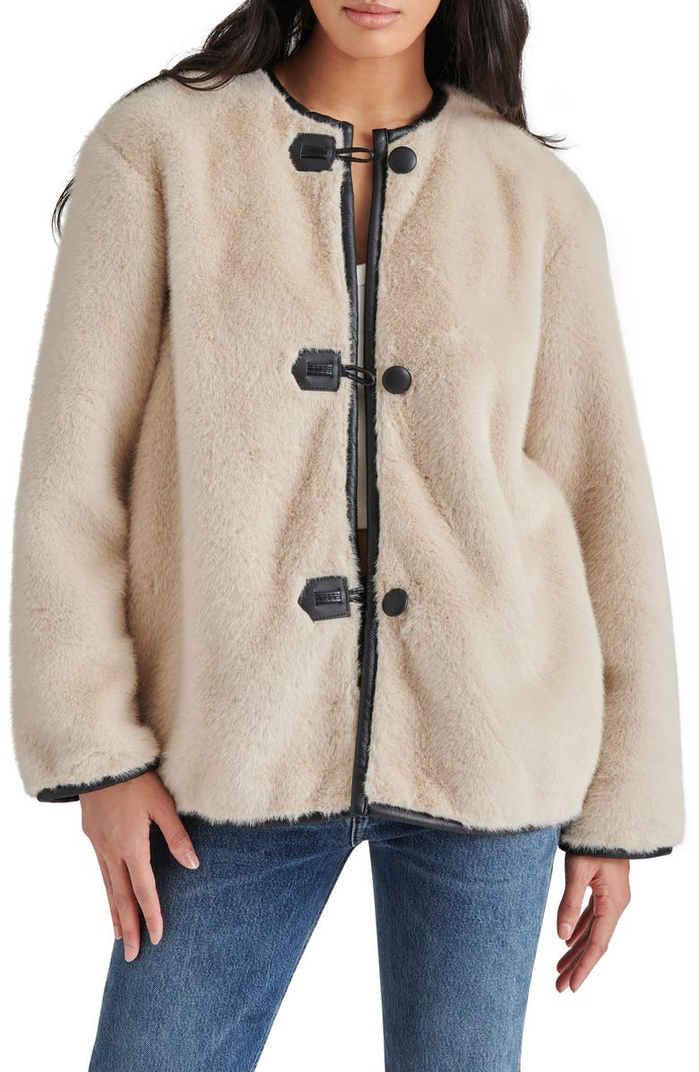 Steve Madden Yuna Faux Fur Jacket, Main, color,