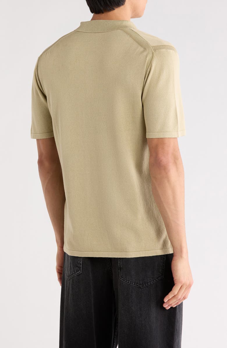 John Varvatos Canon Short Sleeve Polo, Alternate, color, Spruce